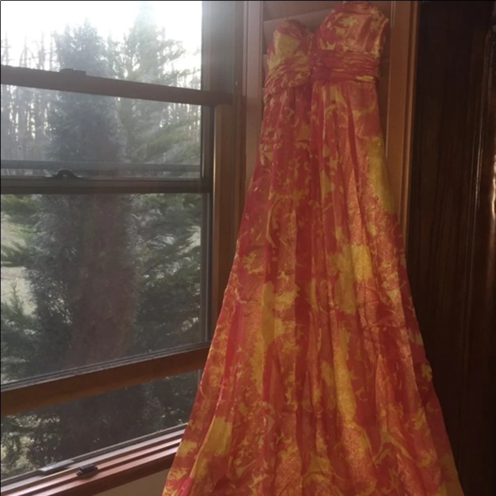 ✨aidan mattox✨ HALTER DRESS - Picture 1 of 8